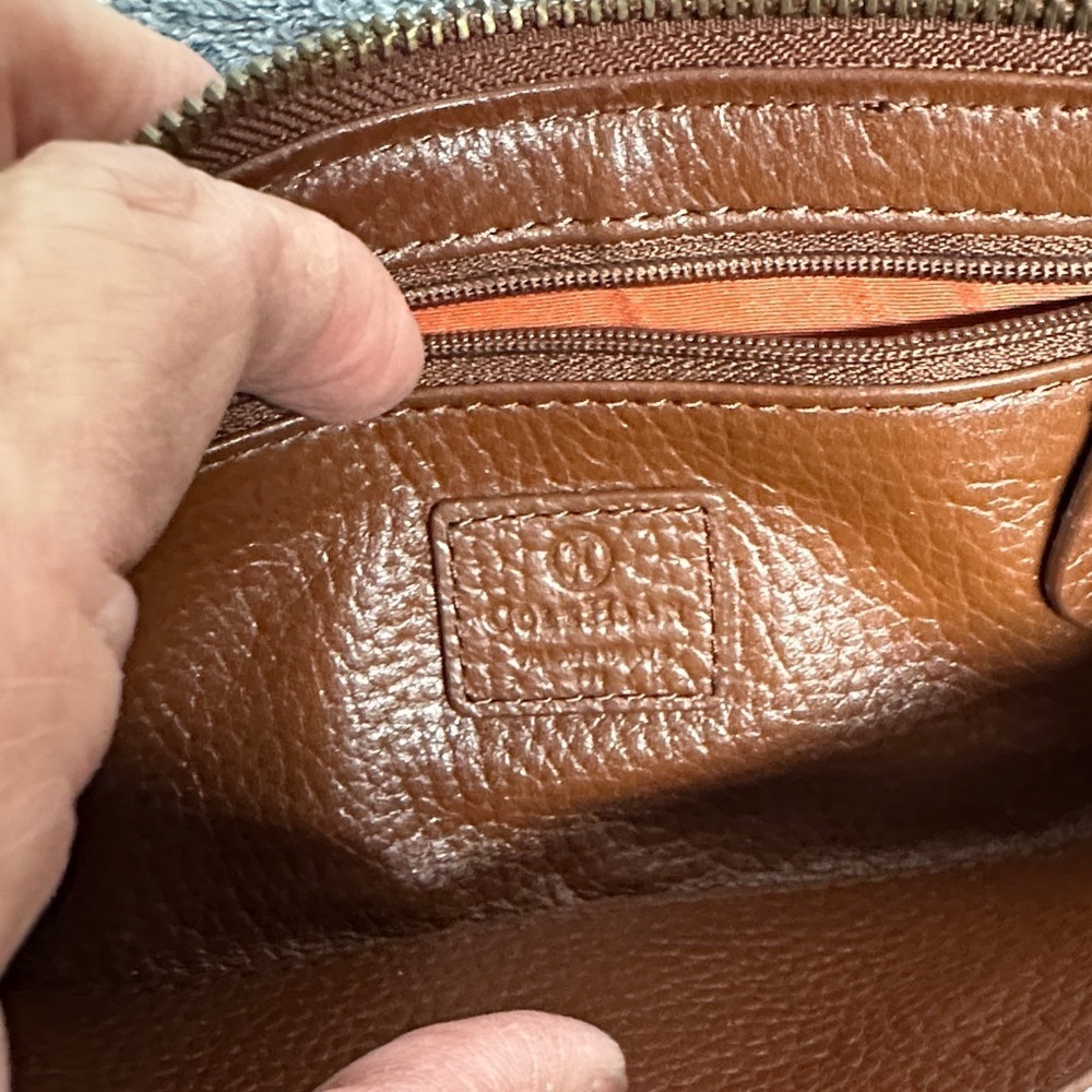 Cole Haan Tan Leather Wristlet with Gold Studs - Picture 4 of 11